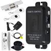 FUSYTULY Completo Access Control System Kit Wireless 433MHz Apriporta + NC Fail Safe Serratura Elettrica Strike + 30 Metri Trasmettitori Remoti Sblocco