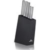Gerlach 1760 Gerlach G02-0983M-ZENB-05PU-S5S1-01 - Set di coltelli da cucina in blocco Ambiente-G02-0983M-ZENB-05PU-S5S1-01, in acciaio INOX