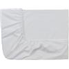 Essix Royal Line - Lenzuolo con Angoli Elasticizzati, in Percalle di Cotone, Bianco, 90 x 220 cm
