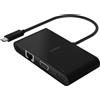 Belkin AVC004BTBK replicatore di porte e docking station per laptop USB 3.2 Gen 1 (3.1 1) Type-C Nero