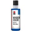 Marabu - Fun & Fancy - Pittura Finestra riposizionabile - Tubo 80ml - Blu Oltremare
