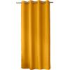 ED ENJOY HOME Tenda decorativa con occhielli argentati, 140 x 240 cm, giallo senape, 100% poliestere, satinato, collezione Basic