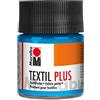 Marabu 17150005090 - Textil Plus Azzurro 50 ml, Pittura Completa per Tessuti Scuri, Adatto per Pittura su Tessuto e Stampa su Tessuto, Lavabile Fino a 40 °C Dopo Il Fissaggio