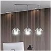 Lampadario a sospensione COSMO 3 BLACK GRAFIT Nero