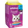 Whiskas Pranzetti 1+ Salmone Tonno in salsa Gr.50X 6 Pz. Cibo Umido Per Gatti