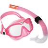 AQUALUNG Snorkeling Combo Mix for Kids 4+ with Mask and Snorkel Blue and Green