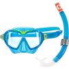 AQUALUNG Snorkeling Combo Mix for Kids 4+ with Mask and Snorkel Blue and Green