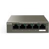 Tenda TEG1105P-4-63W switch di rete Non gestito L2 Gigabit Ethernet (10/100/1000) Supporto Power over (PoE) Nero