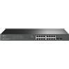 TP-Link JetStream TL-SG2218P switch di rete Gestito L2/L2+ Gigabit Ethernet (10/100/1000) Supporto Power over (PoE) 1U Nero