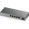 Zyxel GS1350-6HP-EU0101F switch di rete Gestito L2 Gigabit Ethernet (10/100/1000) Supporto Power over (PoE) Grigio