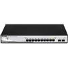 D-Link DGS-1210-10 switch di rete Gestito L2 Gigabit Ethernet (10/100/1000) 1U Nero, Grigio