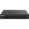 D-Link DGS-108GL switch di rete Non gestito Gigabit Ethernet (10/100/1000) Nero