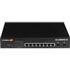 Edimax GS-5208PLG V2 switch di rete Gestito Gigabit Ethernet (10/100/1000) Supporto Power over (PoE) Nero