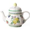 Villeroy & Boch French Garden Fleurence Teiera, 1 litro, Porcellana Premium, Bianco/Multicolore