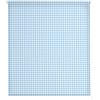 Estoralis | CUCINA | Tenda a rullo moderna | Stampa digitale traslucida | Vichy-2 Azzurro | 140 x 180 cm (larghezza/altezza) dimensione del tessuto 137 x 175 cm. | Tende per finestre e porte