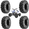 Generico KIT TRENO 4 GOMME 16X8-7 16/8.00-7 PNEUMATICI UNION COPERTONI PER ATV MINI QUAD RINFORZATI 4 P.R.