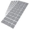 Adsamm® / 200 x feltrini autoadesivi/Grigio / 25x25 mm/Quadrato/piedini per mobili in feltro da 3.5 mm di spessore/pad protettivi per arredi