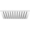 Cornat TECBW3406 - Soffione doccia Slim Neo, 250 x 250 mm, 1 tipo di getto, con giunto sferico e ugelli anticalcare, design extra sottile, in acciaio INOX