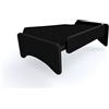 F-Core TAVOLO CRUSCOTTO CENTRALE A LED CABINA LEGNO NERO PER SCANIA R 2006>2016