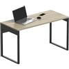 Muebles Pitarch | Tavolo da ufficio con piede metallico, scrivania, tavolo per computer o da studio, rovere Cambrian, 76x135x60cm (altezza x larghezza x profondità) moderno, modello Nexus
