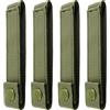 WYNEX Molle Strap 6 Pollici, Tattico Molle Strap Molle Cinghia Cinghia di Fissaggio Snap Strap Nylon Pollice Snap Cinghie 4 Pack