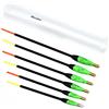 Sbirulino® Set 6 galleggianti modello Lux con portastarlight per la pesca all'inglese (gr. 3+2/4+2/6+2/8+2/10+2/12+2). Contenitore portagalleggiante Incluso nel kit.