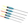 Sbirulino® Set 5 galleggianti da pesca con portastarlight mm 4,5. Contenitore portagalleggiante e guaina Inclusi nel kit.