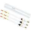 Sbirulino® Set 6 galleggianti modello Vision per la pesca all'inglese (gr. 3+2/4+2/6+2/8+2/10+2/12+2) Contenitore portagalleggiante Incluso nel kit.
