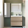 Leroy Merlin Mobile sottolavabo e lavabo Kora per vasca centrale olmo rousseau in truciolare L 60 x H 57 x P 46 cm 2 cassetti