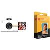 KODAK RODITC20AMZW Step Touch | Fotocamera digitale 13 MP a stampa istantanea & Carta fotografica Zink Premium 2x3 pollici (100 fogli) compatibile con fotocamere