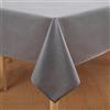 Homaxy Tovaglia effetto lino, lavabile, centrotavola, con effetto loto, rettangolare, 80 x 80 cm, impermeabile, biancheria da tavola, antimacchia, grigio scuro