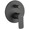 Vema Rubinetterie - Slate miscelatore monocomando da incassa 2 uscite acqua nero opaco- V14140