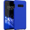 kwmobile Custodia Compatibile con Samsung Galaxy S10e Cover - Back Case per Smartphone in Silicone TPU - Protezione Gommata - blu baltico