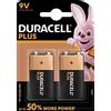 Duracell 75051885, Pila Alcalina, 9 V x2 Plus Power
