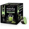 King Cup - 1 Confezione da 10 Capsule di Matcha Green Tea da Zuccherare, 10 Capsule 100% Compatibili con Sistema Nescafè Dolce Gusto di Bevanda al Gusto di Matcha, Senza Glutine e Senza Lattosio