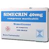 Eg Spa Simecrin 40mg Gonfiore Gastrointestinale 50 Compresse Masticabili