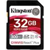 Kingston Technology Canvas React Plus 32 GB SD UHS-II Classe 10