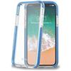 Celly HEXAGON900LB custodia per cellulare 14.7 cm (5.8") Cover a guscio Blu, Trasparente