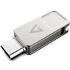 V7 - MEMORIES III V7 VF364GTC unità flash USB 64 GB USB Type-A / USB Type-C 3.2 Gen 1 (3.1 Gen 1) Argento