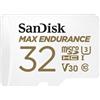 SANDISK - CARDS SanDisk Max Endurance 32 GB MicroSDHC UHS-I Classe 10