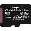 KINGSTON - DIGITAL MEDIA PRODUCT Kingston Technology Canvas Select Plus 512 GB SDXC UHS-I Classe 10