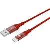 Celly USBTYPECCOLORRD cavo USB 1 m 2.0 A C Rosso
