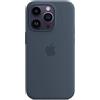 Apple Custodia MagSafe in silicone per iPhone 14 Pro - Blu tempesta
