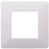 ETTROIT Placca compatibile Vimar Plana 2 moduli plastica colore bianco Ettroit EV83201