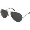 Ray-Ban Aviator Large Metal RB3025 919031 | Occhiali da Sole Graduati o Non Graduati | Prova Online | Unisex | Metallo | Pilot | Grigio | Adrialenti