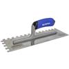 Faithfull FAIPTNT13SS Prestige - Cazzuola dentellata in acciaio INOX (10 mm), 330 x 115 mm