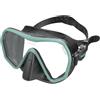 SEAC Ajna, Maschera da Immersioni Subacquee Frameless con Ampia visuale, Facciale 100% Silicone, Nero/Bianco