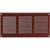 Steinberg14 Griglia di Ventilazione Rettangolare 300x150 mm - Griglie di Aerazione in Metallo Marrone - Serranda di Scarico dell'aria con Zanzariera - Copri Bocchetta Interna a Parete e a Soffitto
