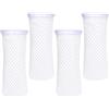 AYWFEY 4pcs 4inch 150 Micron Calzini Filtro Acquario, Acquario 3D a Nido d'Ape Design Filtro calzino,calzino Anti-trabocco per Acquario Uso in Acqua Dolce stagni d'Acqua salata pozzetti