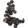 Tissting 50 Set Bottoni Automatici in Ottone Puro 10mm 12.5mm 15mm Bottoni Automatici in Metallo Kit Bottoni Automatici Rivetti in Pelle per Abbigliamento, Pelle, Jeans, Giacche(10mm-Bronzo)